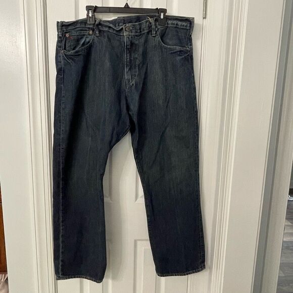 Polo Ralph Lauren Jeans Men’s 42x30 Dark Wash Straight Fit 100% Cotton - Picture 1 of 9